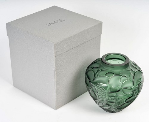 Lalique France - Vase Courlis - Art Déco
