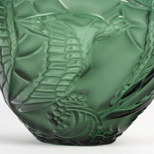 Antiquités - Lalique France - Vase Courlis
