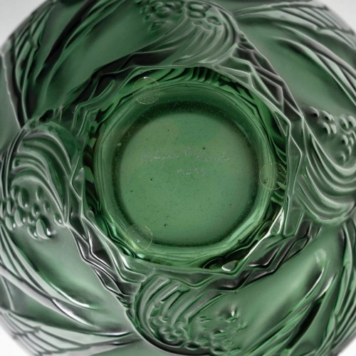 Antiquités - Lalique France - Vase Courlis