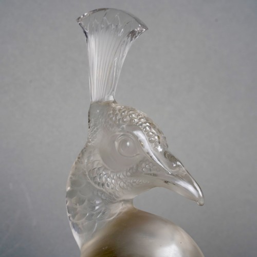 1928 René Lalique - Car Mascot Paon Peacock - Art Déco