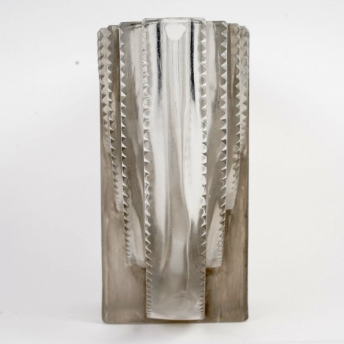 Verrerie, Cristallerie  - 1936 René Lalique - Vase Art Deco Moderniste Villard