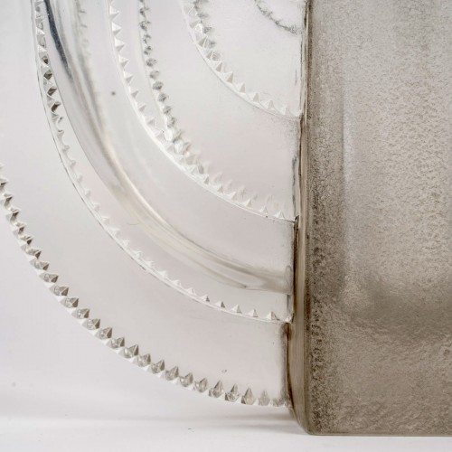 1936 René Lalique - Vase Art Deco Moderniste Villard - Art Déco