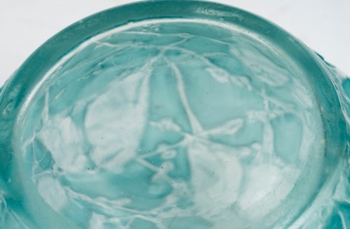 20th century - 1919 René Lalique - Vase Perruches Parrots