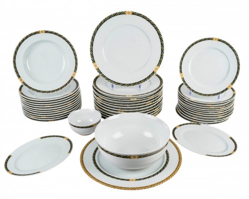 Christian Dior - Service de table "Torsadior" en porcelaine, 41 Pièces 