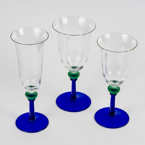 Christian Dior - Service de 30 verres à champagne, eau et vin en cristal - BG Arts