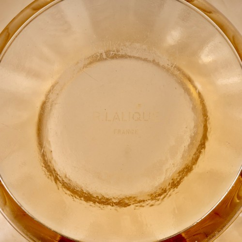 XXe siècle - 1932 René Lalique - Vase Biskra rose orangé