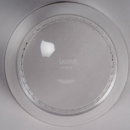 Antiquités - 1930 René Lalique - Service Bourgueil 48 pièces verres, assiettes et bols