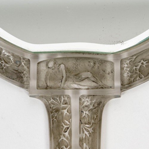 1912 René Lalique - Miroir Narcisse Couché - Art Déco