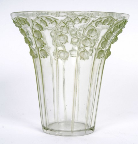 1939 René Lalique - Vase Muguet - Verrerie, Cristallerie Style Art Déco