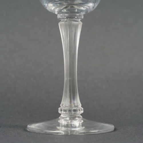 Verrerie, Cristallerie  - 1939 René Lalique - Service De Verres Barsac Cristal Blanc - 24 Pièces