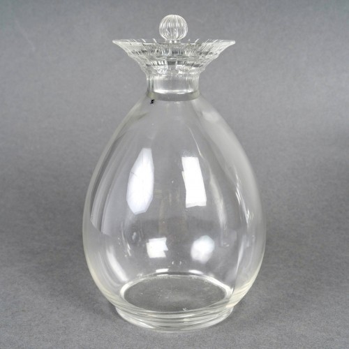 Verrerie, Cristallerie  - 1932 René Lalique - 2 Brocs et 1 Carafe Art Déco Fleur