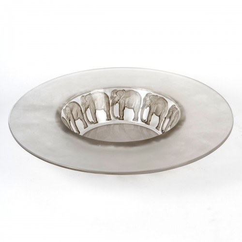1930 René Lalique - Bowl Elephant - Glass & Crystal Style Art Déco