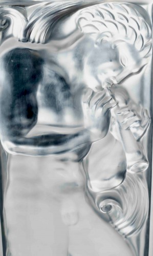 Verrerie, Cristallerie  - Lalique France - Panneau Décoration Joueur de pipeau