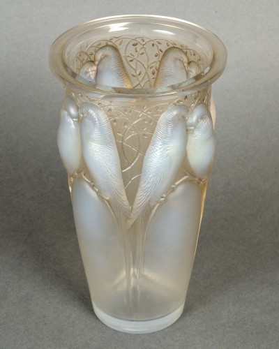 Verrerie, Cristallerie  - 1924 René Lalique - Vase Ceylan patiné sépia