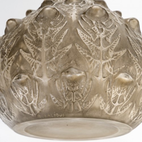 Art nouveau - 1912 René Lalique - Vase Fougères