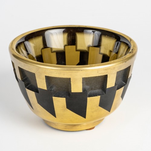 1930 Jean Luce - Coupe Art Déco Moderniste - Verrerie, Cristallerie Style Art Déco