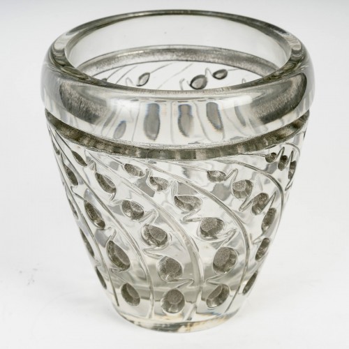 1934 René Lalique - Vase Lemna - Verrerie, Cristallerie Style Art Déco