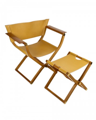 Hermès - Folding Armchair And Folding Stool Pippa