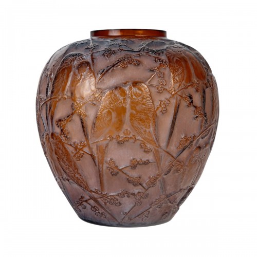 1919 René Lalique - Vase Perruches Parrots