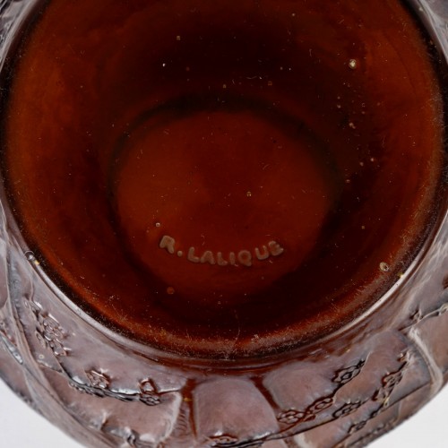 1919 René Lalique - Vase Perruches Parrots - 