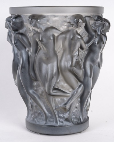 Lalique France - Vase Bacchantes Bronze Crystal  - Glass & Crystal Style Art Déco