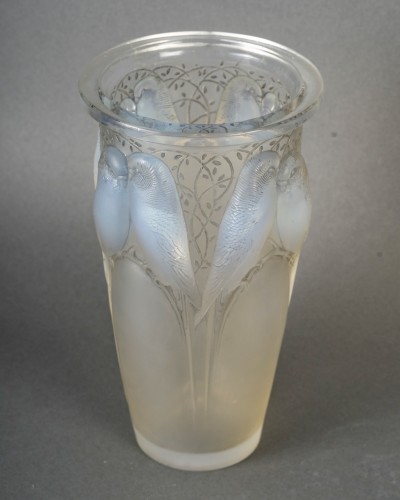 1924 René Lalique - Vase Ceylan - Verrerie, Cristallerie Style Art Déco