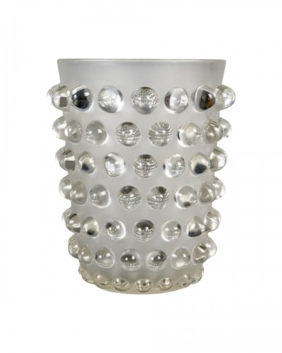 1933 René Lalique - Art Déco Vase Mossi