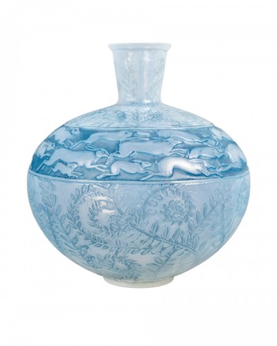 1923 René Lalique - Vase Lièvres