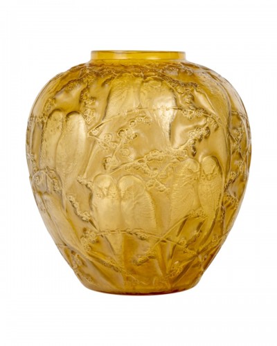 1919 René Lalique - Vase Perruches Parrots