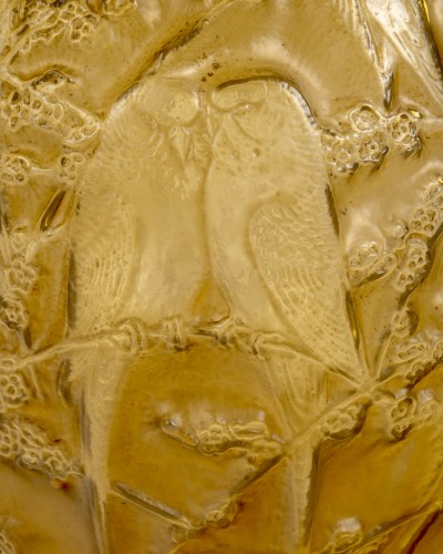1919 René Lalique - Vase Perruches Parrots - 