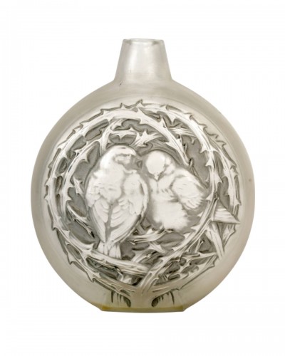1920 René Lalique - Vase Deux Moineaux