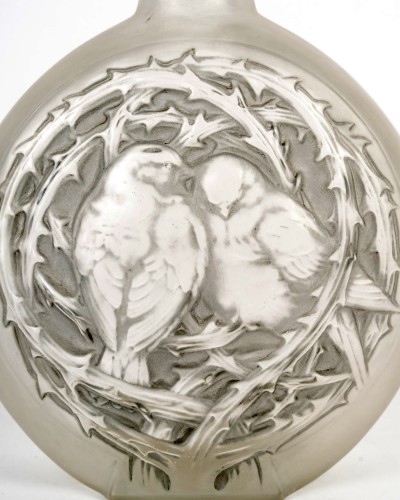 20th century - 1920 René Lalique - Vase Deux Moineaux