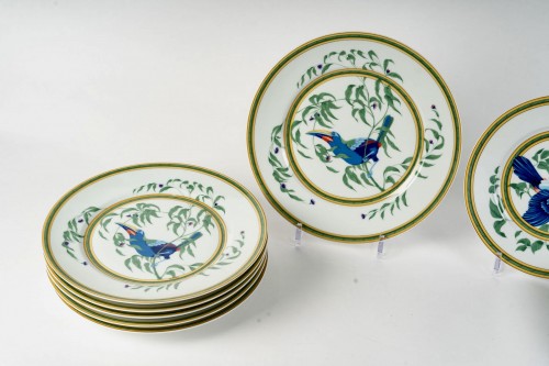 silverware & tableware  - Hermes - Set of 12 Plates Toucan