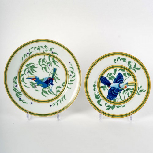 20th century - Hermes - Set of 12 Plates Toucan