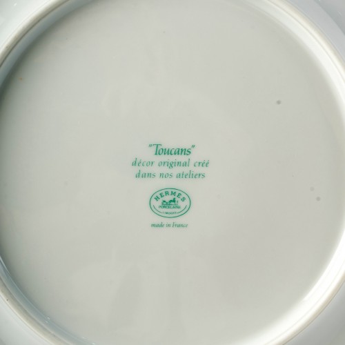 Antiquités - Hermes - Set of 12 Plates Toucan