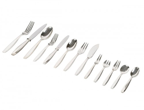 Boulenger - Ménagère Art Déco Argent Massif - 180 Pièces