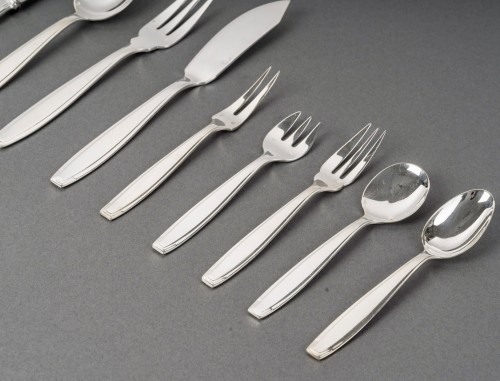 20th century - Boulenger - Art Deco Cutlery Flatware Set Sterling Silver - 180 Pieces