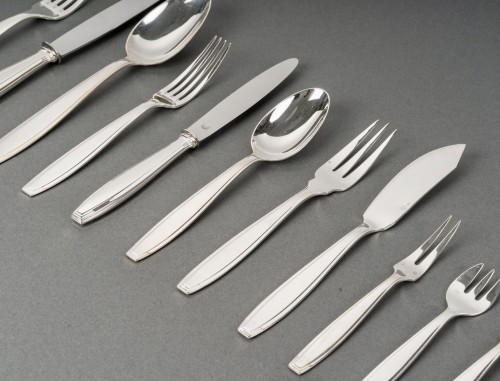 Boulenger - Art Deco Cutlery Flatware Set Sterling Silver - 180 Pieces - Art Déco