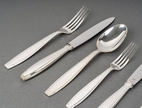 Antiquités - Boulenger - Art Deco Cutlery Flatware Set Sterling Silver - 180 Pieces