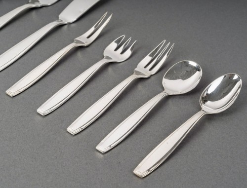 Antiquités - Boulenger - Art Deco Cutlery Flatware Set Sterling Silver - 180 Pieces