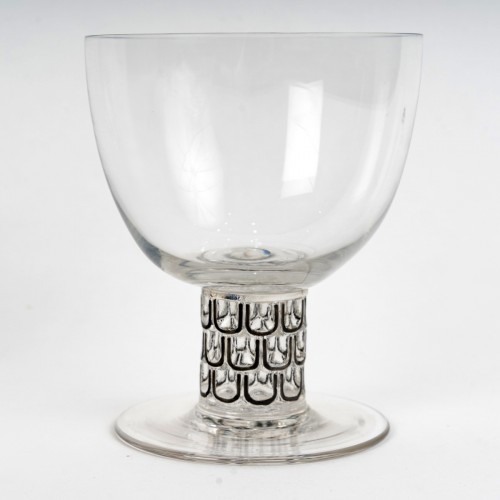 Argenterie et Arts de la table  - 1926 René Lalique - Suite de 6 verres à eau Saint Nabor
