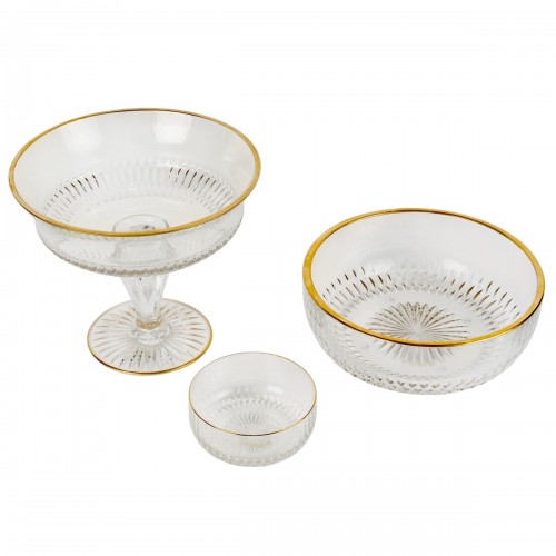 Saint Louis - Service Apollo Cristal et Or - NEUF - 14 pièces