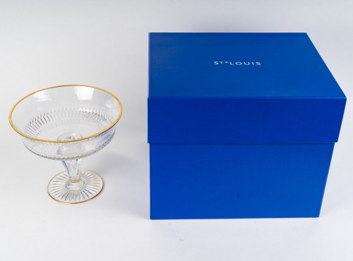 Argenterie et Arts de la table  - Saint Louis - Service 14 pièces Apollo Cristal et Or - NEUF