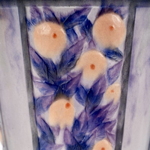 1922 Gabriel Argy Rousseau - Vase Fruits et Feuillages - Art Déco