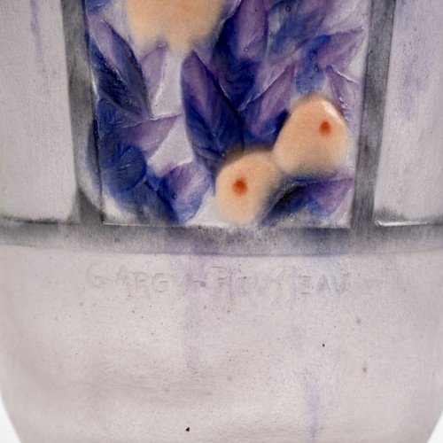 Art Déco - 1922 Gabriel Argy Rousseau - Vase Fruits et Feuillages