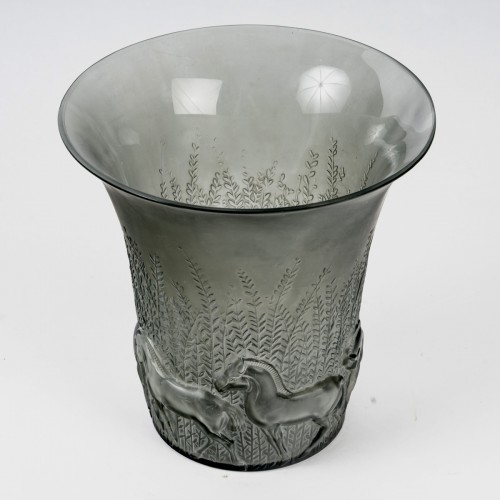 Verrerie, Cristallerie  - 1930 René Lalique - Vase Chevaux