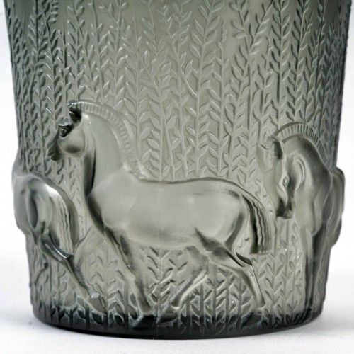1930 René Lalique - Vase Chevaux - BG Arts