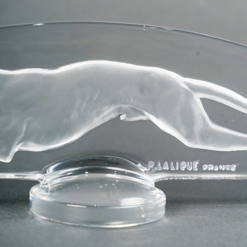 1928 René Lalique - Car Mascot Levrier Greyhound - 