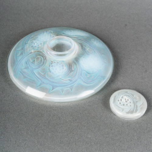 Glass & Crystal  - 1920 René Lalique - Inkwell Mures Blackberry