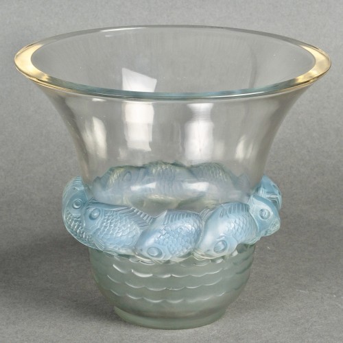 1930 René Lalique - Vase Piriac - Glass & Crystal Style Art Déco